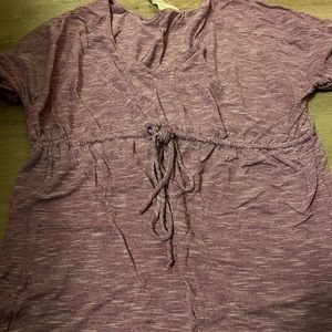 Large two hearts maternity blouse pink.